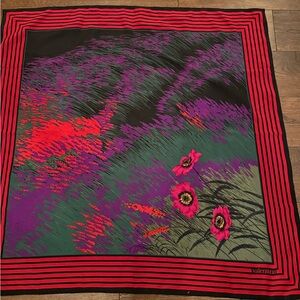 VINTAGE AUTHENTIC VALENTINO SCARF - Floral and 100% Silk